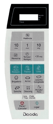 Membrana Micro-ondas Panasonic NN ST 252W Painel Reposição