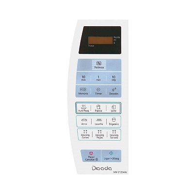 Membrana Micro-ondas Panasonic NN-ST254W Painel Adesivo