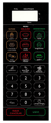 Membrana Micro-ondas Panasonic NN ST 359 Teclado Preto