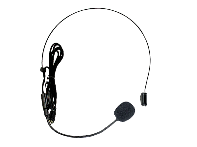 Microfone Sem Fio Headset VHF 110 120 MHz