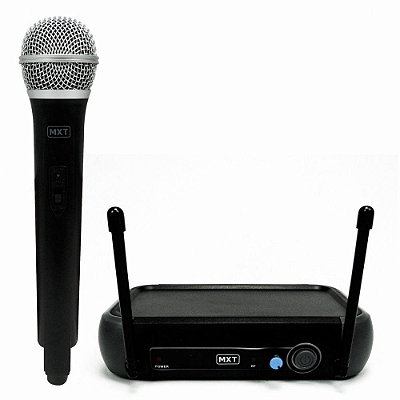 Microfone UHF S/ Fio UHF-202 / R201 Profissional