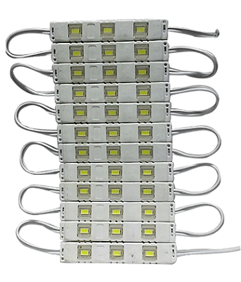 Módulo de LED para Letra Caixa 3 LEDs 5050 Azul 12V IP65