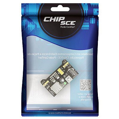 Módulo Fonte Ajustável para Protoboard 3,3V e 5V 700mA USB
