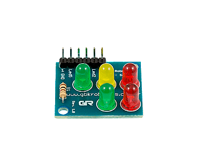 Módulo Semáforo P21 5 LEDs 5V Gbk