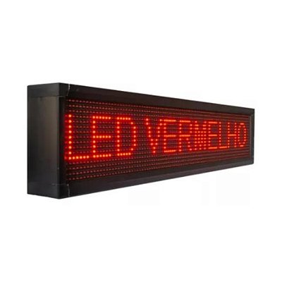 Painel de LED 96x16cm 1X20-Vermelho D&D Componentes