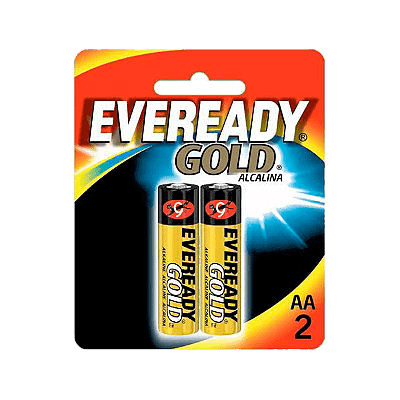 Pilhas Gold Eveready AA C/2