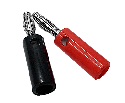Pino Banana com Furo Lateral Par Preto e Vermelho 1531