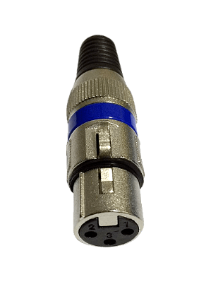 Conector Cannon XLR Fêmea 3 Pinos Neltrix