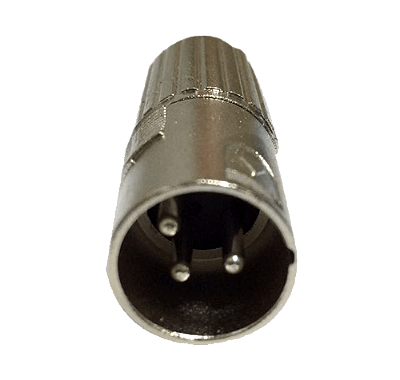 Pino Cannon Macho XLR 3 Pinos Profissional Prata