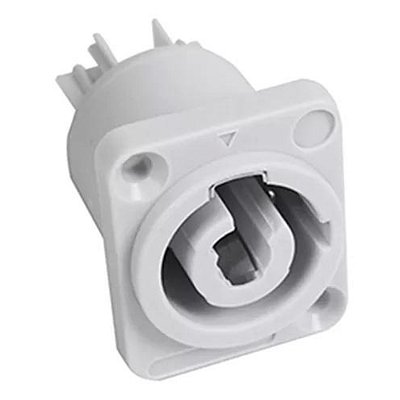 Plug Conector Macho Powercon Painel 20A 250V Powercon Cinza D&D Componentes