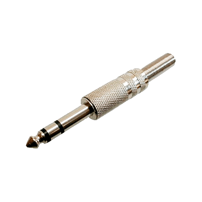 Plug P2 Stereo Metal Prateado 194