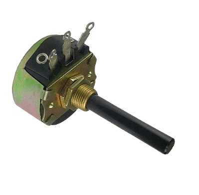 Potenciometro de Fio 30R Rotativo Triplo Eixo Longo