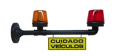 Sinalizador Garagem 24 Leds Bivolt PL-2 F-24 Cuidado Veiculos