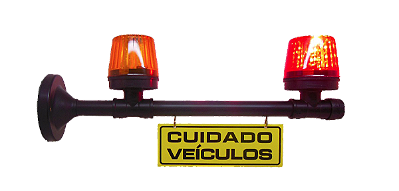 Sinalizador de Garagem Bivolt 48 LEDs com Buzzer