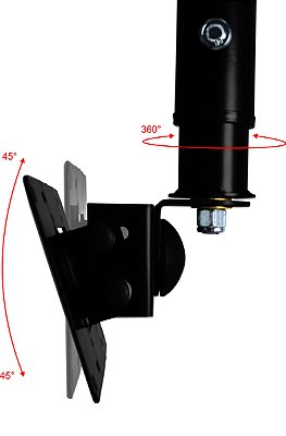 Suporte de Teto para TV 19 a 40 Polegadas Sky 30 Multivisão