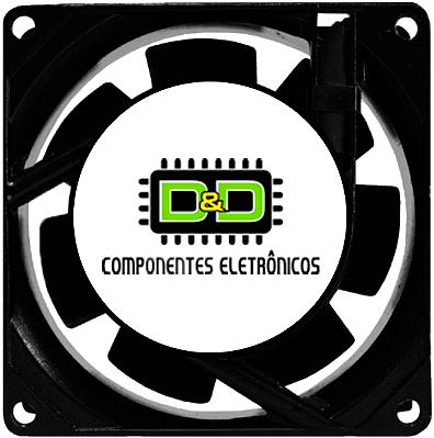 Ventoinha 80x80x38mm Bivolt com Rolamento Modelo DX-8038