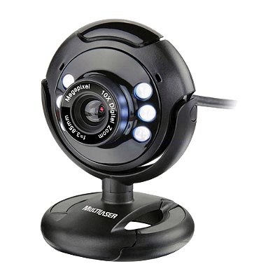 Web Cam USB 16 MP C/ Microfone WC-045 Multilaser
