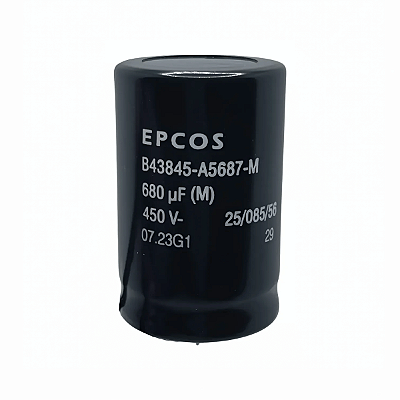 Capacitor Eletrolítico 680uF 450V 35x55mm B43845A5687M Epcos