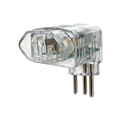 Protetor de Surto 1 Tomada – 10A Dps 90° Cristal Luz Indicativa Bivolt Elgin