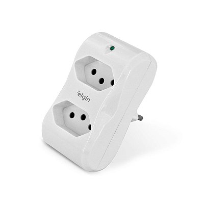 Protetor de Surto 2 Tomadas Dps – 10A Luz Indicativa Bivolt Elgin