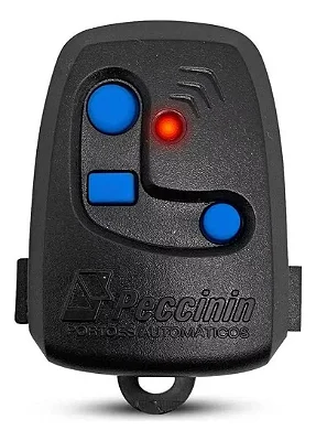 Controle Remoto Peccinin RF-3C 3 Botoes Rolling Code 433MHz