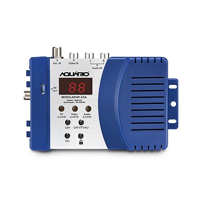 Modulador Ágil De Áudio E Vídeo Para Tv/catv Aquário Mod-002 Azul 100-240vac