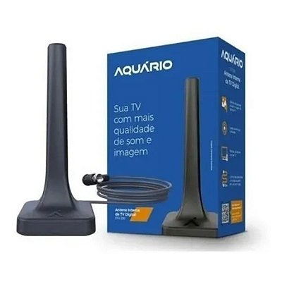 Antena interna uhf digital 1,8mts.aquario DTV-200