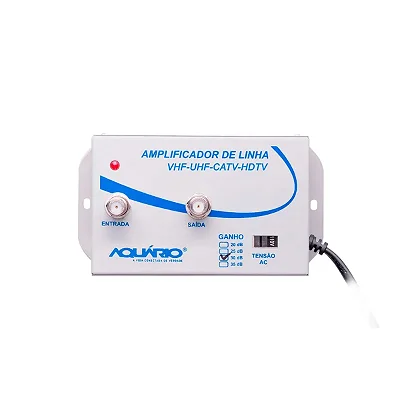 Amplificador de Linha de TV 30dB AL-30 Aquario
