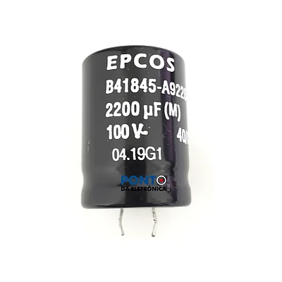 Capacitor Eletrolitico Epcos B41845A92228MO 2200uF 100V