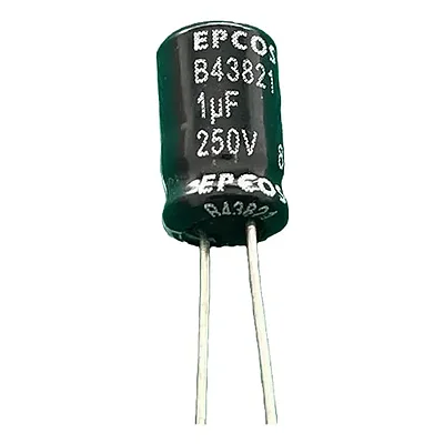 Capacitor Eletrolitico Epcos 1uF 250V 6,3x11mm