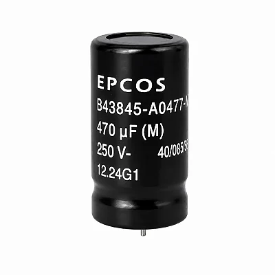 Capacitor Eletrolitico Epcos B43845A0477M0 470uF 250V