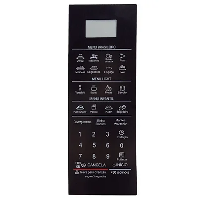 Membrana Micro-ondas LG MS3097AR 3049BAC 3091BC 24.5x8.8cm