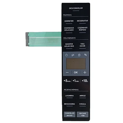 Membrana Micro-ondas Electrolux ME23 ME23S Preta 26,2x6,2cm