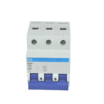 Disjuntor Tripolar Mdw-c 50A 5ka Weg