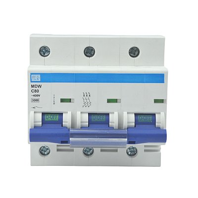 Disjuntor Tripolar Mdw-c 80A 5ka Weg