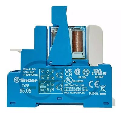 Rele Finder 8A 2 CONTATOS REVERSIVEIS 24V 49.5.7.024.0050SPA