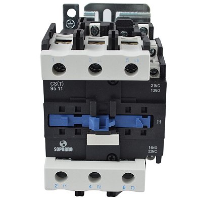 Contator Tripolar Importado 95A 1NA + 1NF 220V