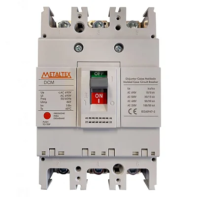 Disjuntor Caixa Moldada Tripolar 63A 100Ka Metaltex