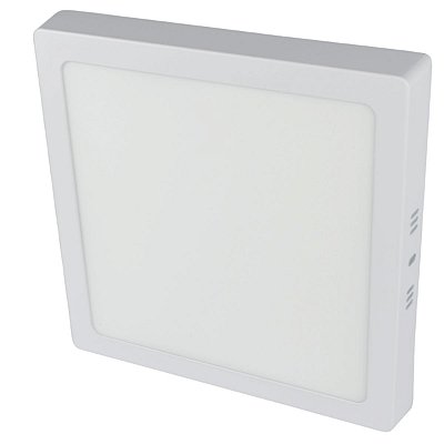 Plafon de Led Sobrepor Quadrado 18W 6500k Branca