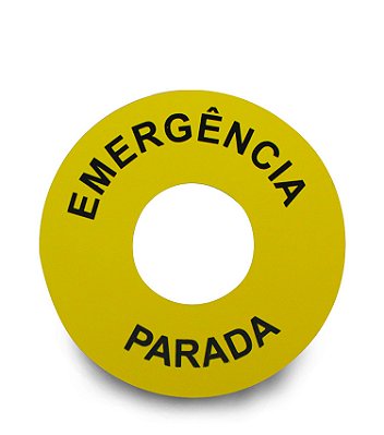 Placa Emergencia 22mm Part-B Redonda