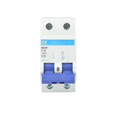 Disjuntor Bipolar Mdw-c 10A 5ka Weg