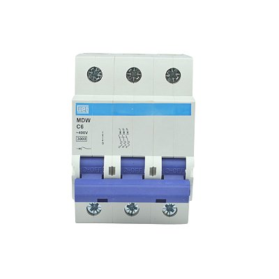 Disjuntor Tripolar Mdwp/ Mdw-c 6A 5ka Weg