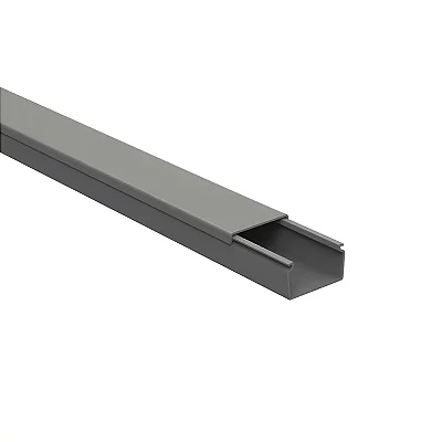 Canaleta 20X10 S/Divisoria Adesivada Cinza Hellermann 2MT