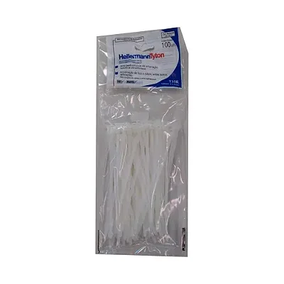 Abracadeira de Nylon 3,5 x 198MM Branca T30L Hellermann PCT100UN