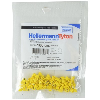 Anilha Hellermann MHG2/5 5 Amarelo