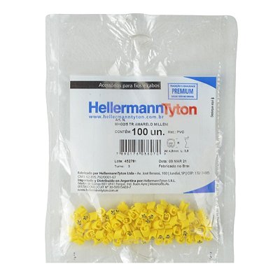 Anilha Hellermann MHG2/5 TERRA Amarelo