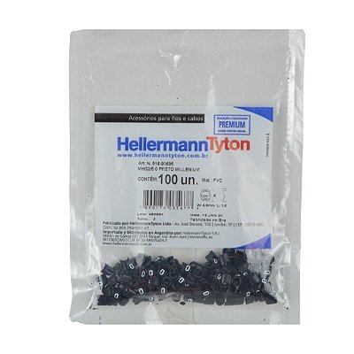 Anilha Hellermann MHG2/5 0 Preto