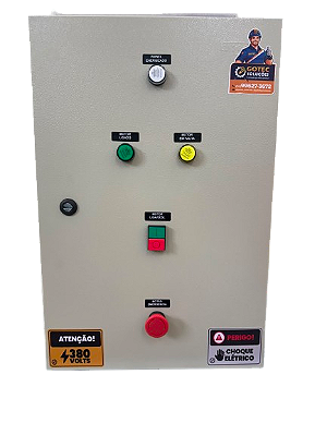 Painel Elétrico Partida Estrela Triangulo Triturador  40CV 380V