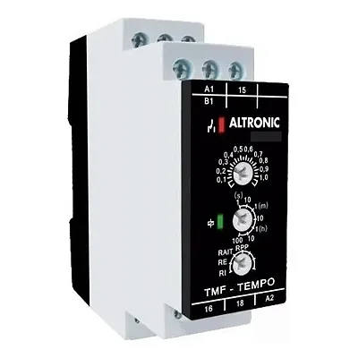 Rele Temporizado Multifuncao 24vcc/220v Altronic Tmf01