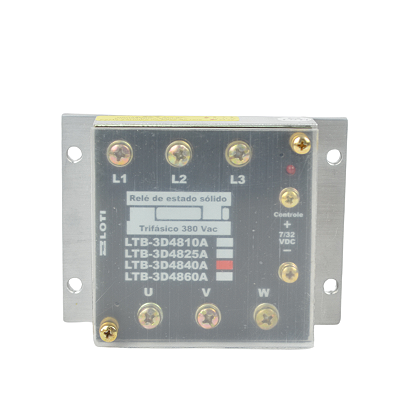 Loti Rele de estado sólido Trifasico 40A  480V- 5/32Vdc